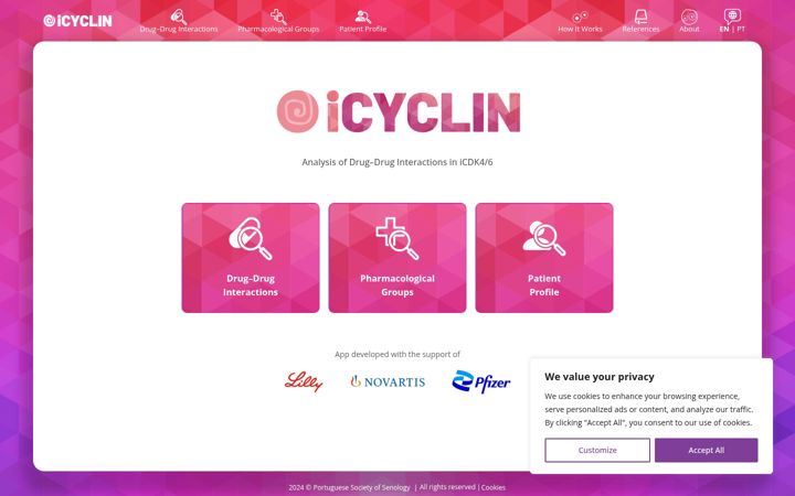 Screenshot of icyclin.pt