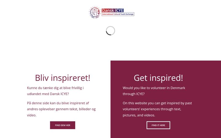 Screenshot of icye-inspiration.dk