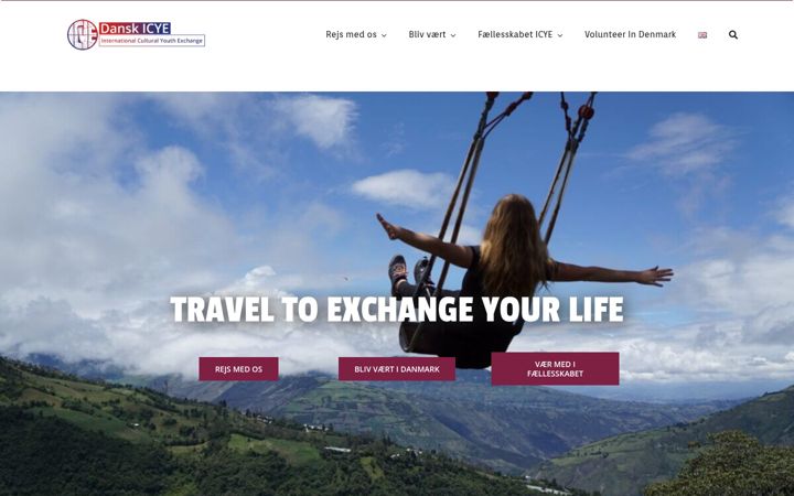 Screenshot of icye.dk