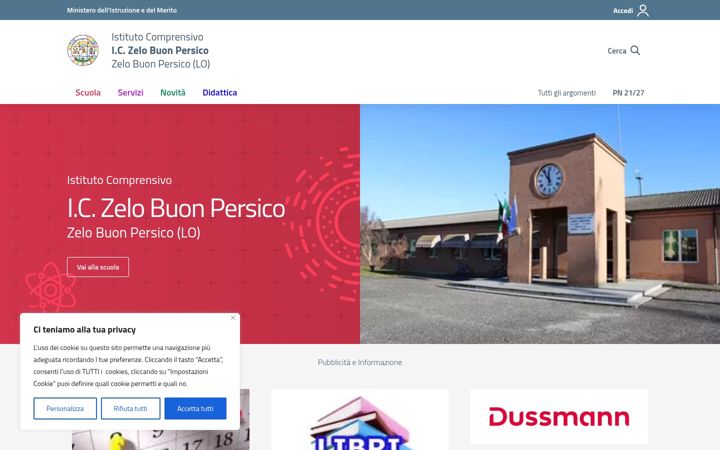 Screenshot of iczelobp.edu.it