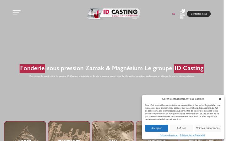 Screenshot of id-casting.com
