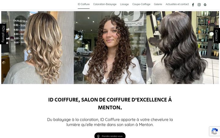 Screenshot of id-coiffure-menton.fr