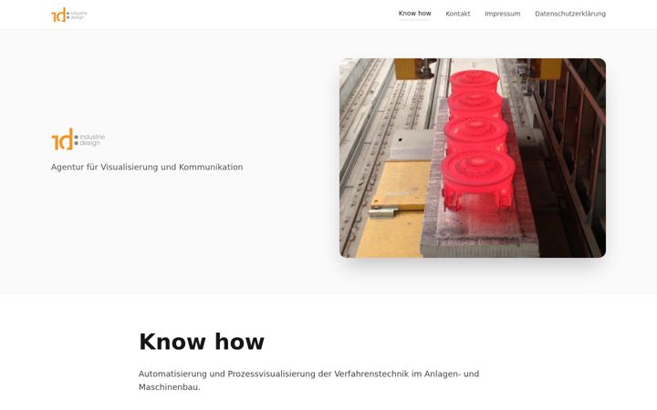 Screenshot of id-industriedesign.de