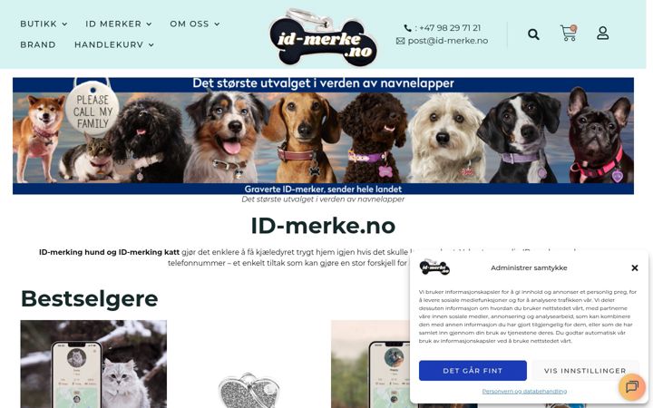 Screenshot of id-merke.no