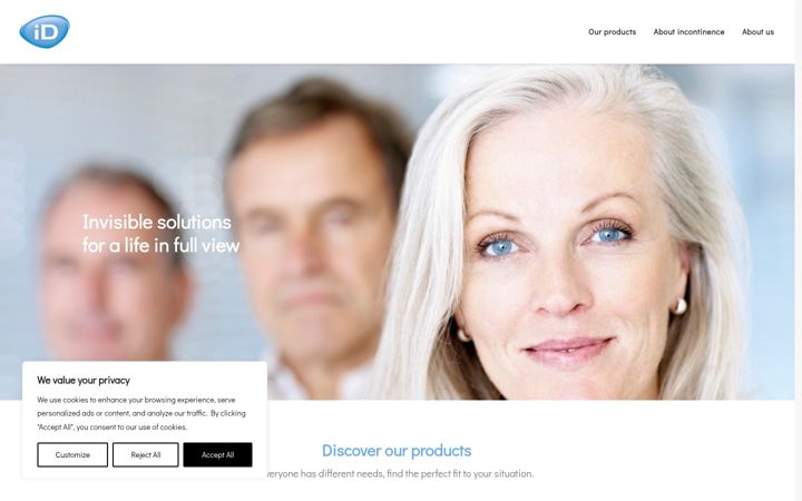Screenshot of id-ontex.com