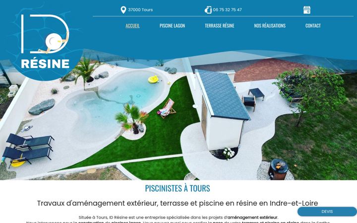 Screenshot of id-resine.fr