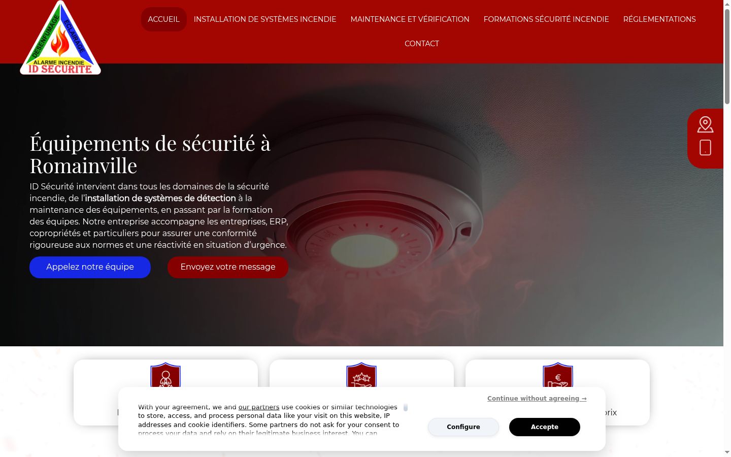 Screenshot του banner συγκατάθεσης που εμφανίστηκε πριν από οποιαδήποτε αλληλεπίδραση