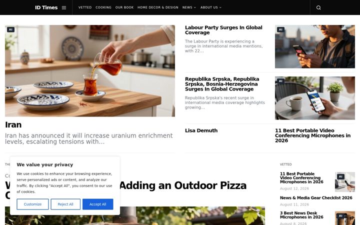Screenshot of id-times.com