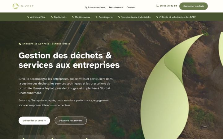 Screenshot of id-vert.fr