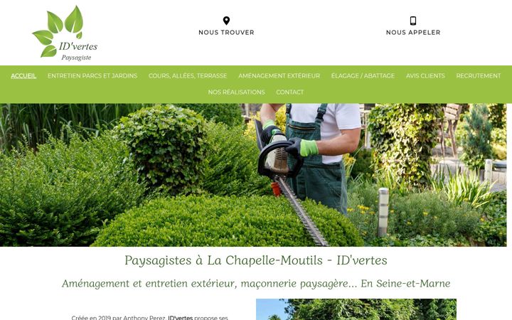 Screenshot of id-vertes.fr