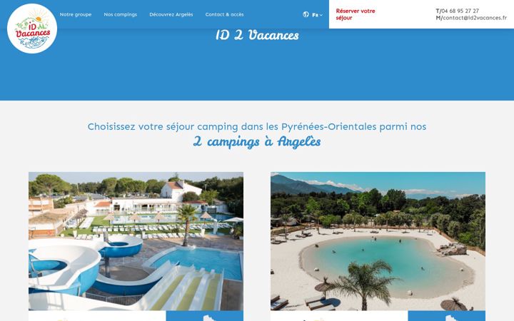 Screenshot of id2vacances.fr