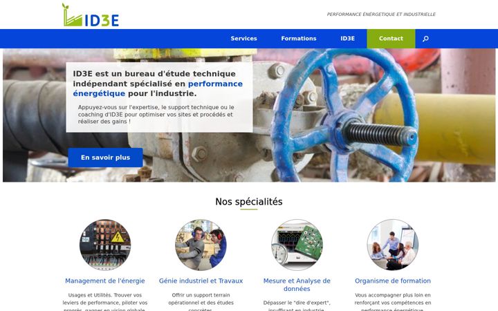 Screenshot of id3e.fr