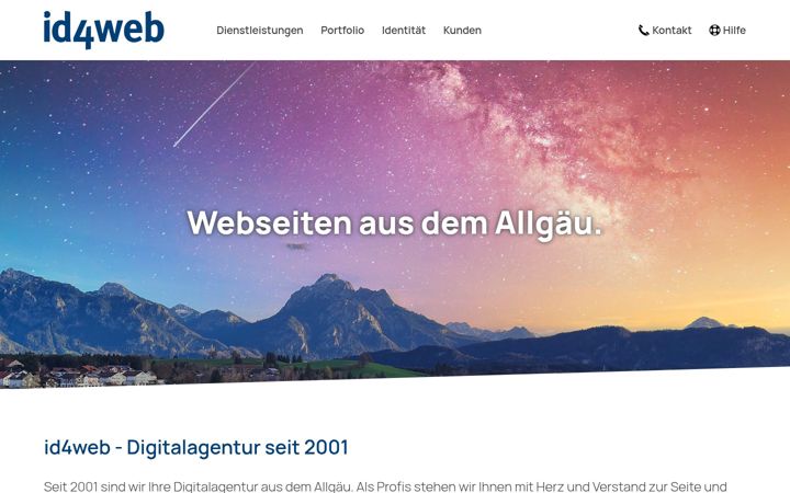 Screenshot of id4web.de