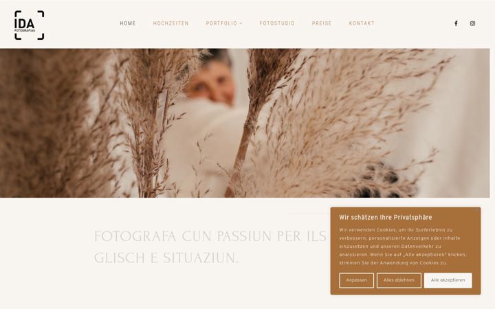 Screenshot of ida-fotografias.ch