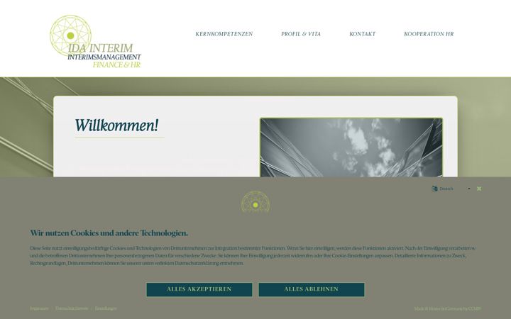 Screenshot of ida-interim.de