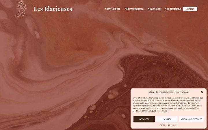 Screenshot of idacieuses.fr