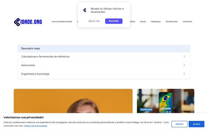 Screenshot of idade.org