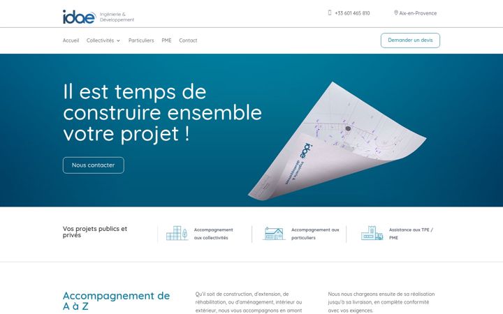 Screenshot of idae-conseil.com