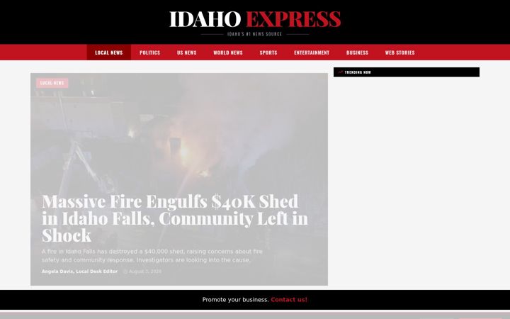 Screenshot of idaho-express.com