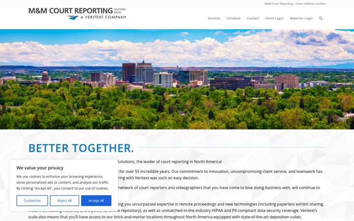 Screenshot του idahocourtreporting.com