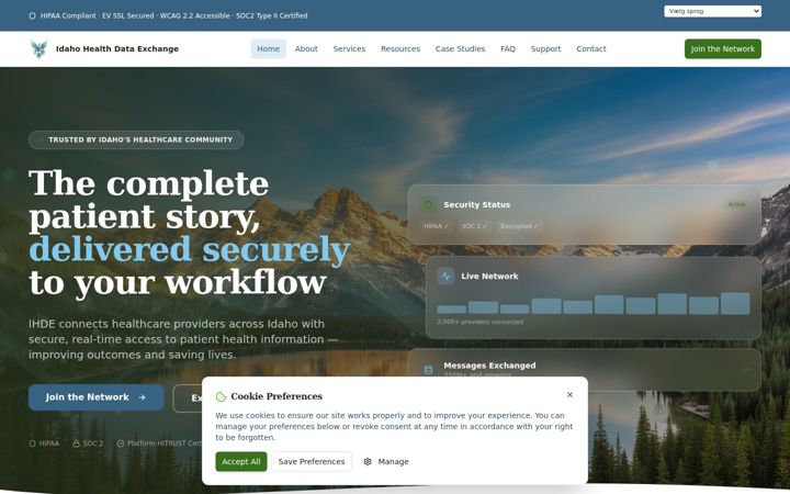 Screenshot of idahohde.org