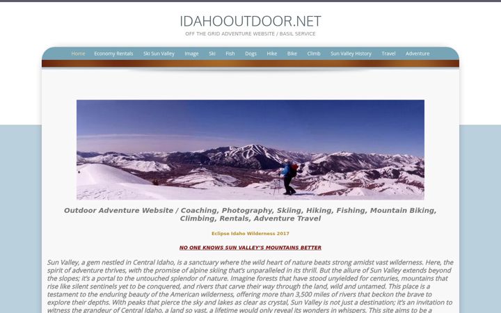 Screenshot of idahooutdoor.net