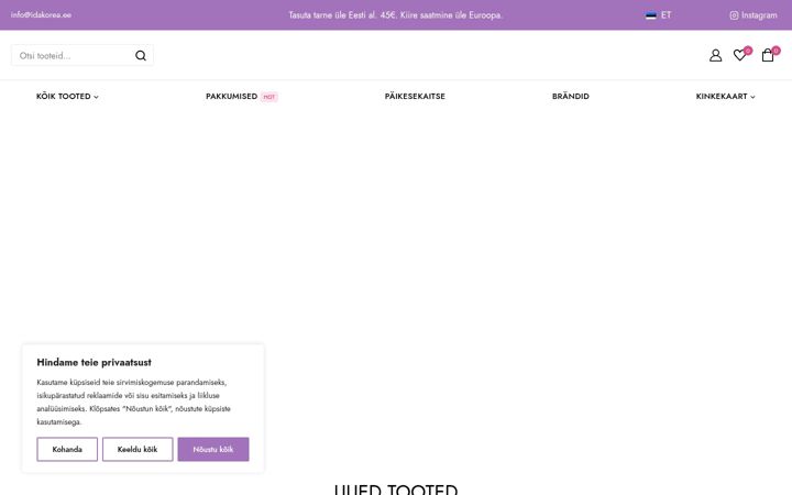 Screenshot of idakorea.ee