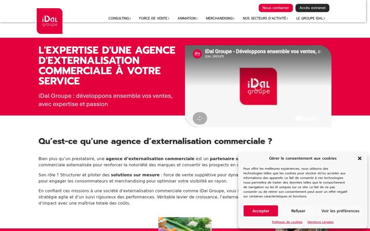 Screenshot του idal-groupe.com