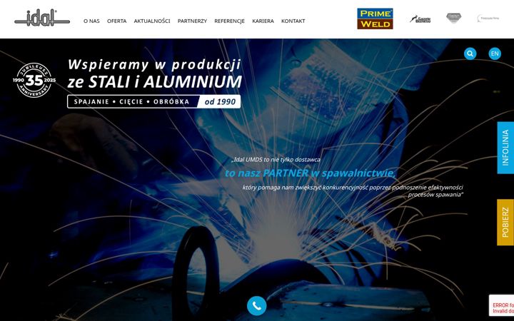 Screenshot of idal.pl