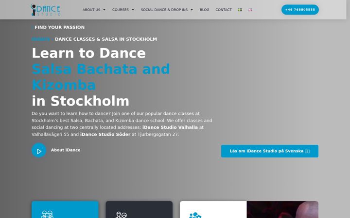 Ekrānuzņēmums no idance.se
