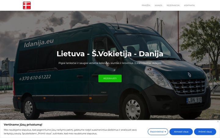 Screenshot of idanija.eu