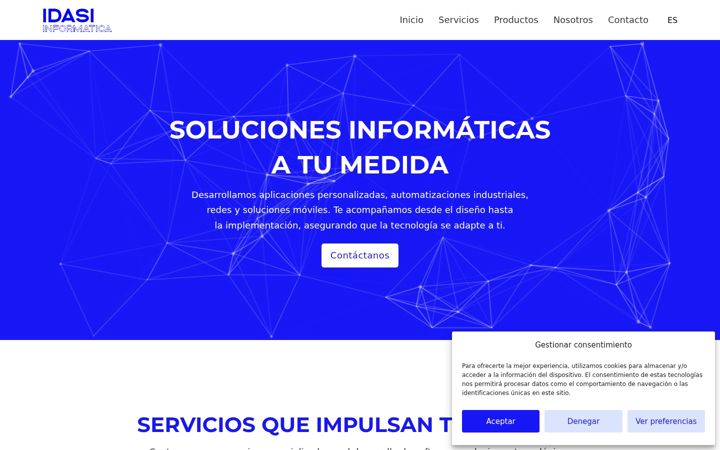 Screenshot of idasi.com
