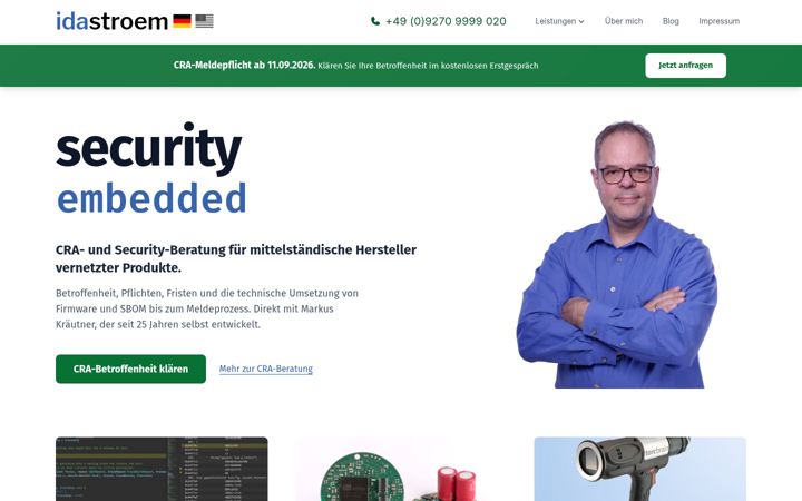 Screenshot of idastroem.de
