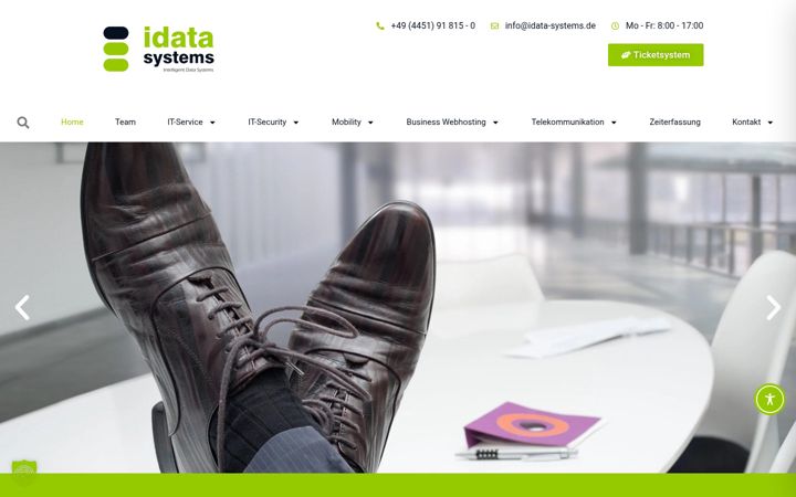 Screenshot of idata-systems.net