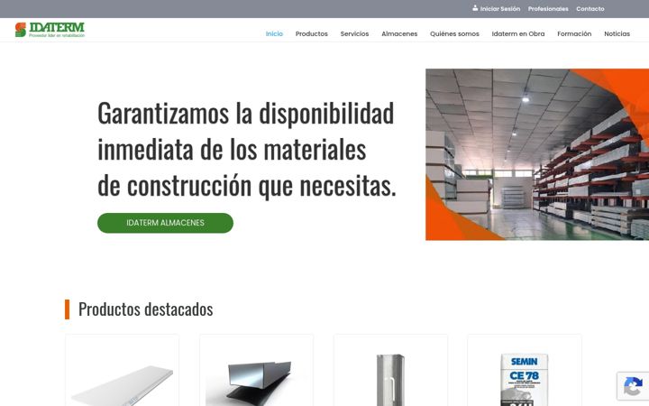Screenshot of idaterm.com
