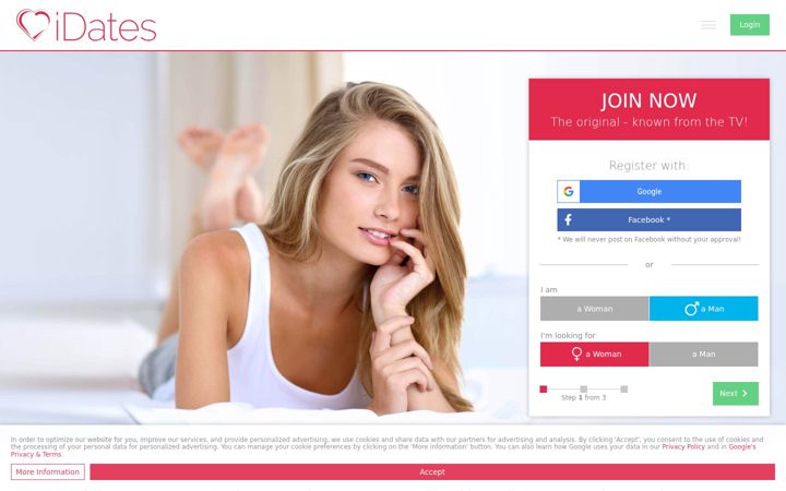 Screenshot of idates.com