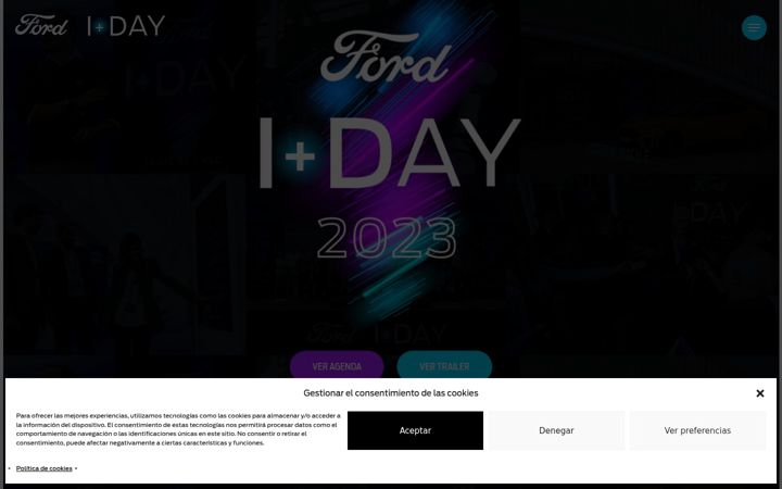 Snímek obrazovky idayford.com