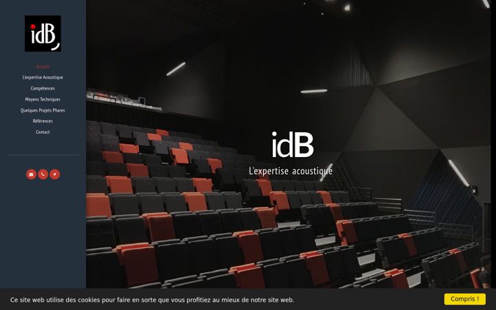 Screenshot of idb-acoustique.com