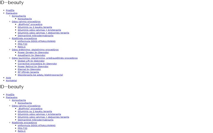 Posnetek zaslona idbeauty.lt