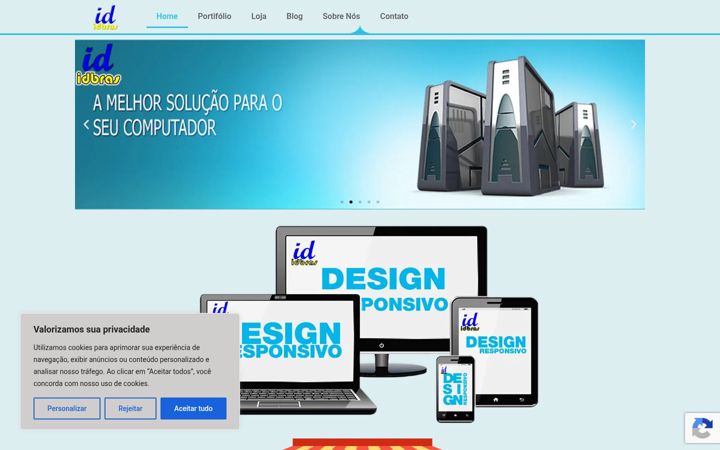 Screenshot of idbras.com.br