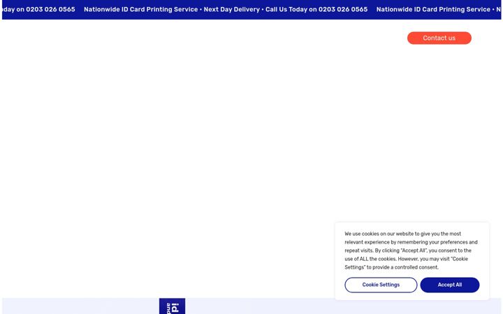 Screenshot of idcardsandlanyards.co.uk