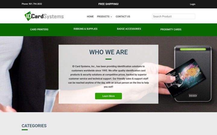 Screenshot of idcardsystem.com