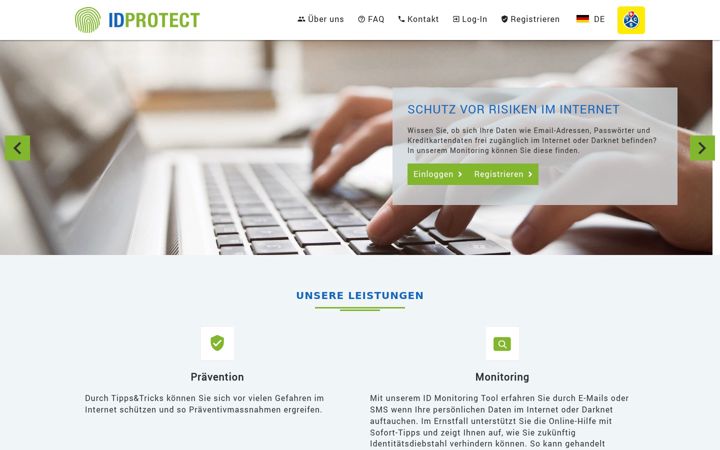 Screenshot of idcare.de