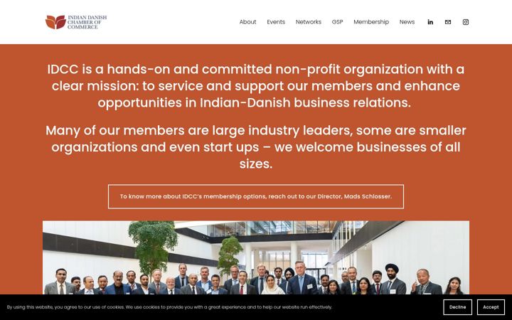 Screenshot of idcc.network
