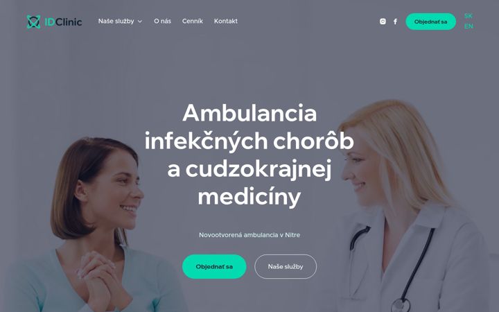 Screenshot of idclinic.sk