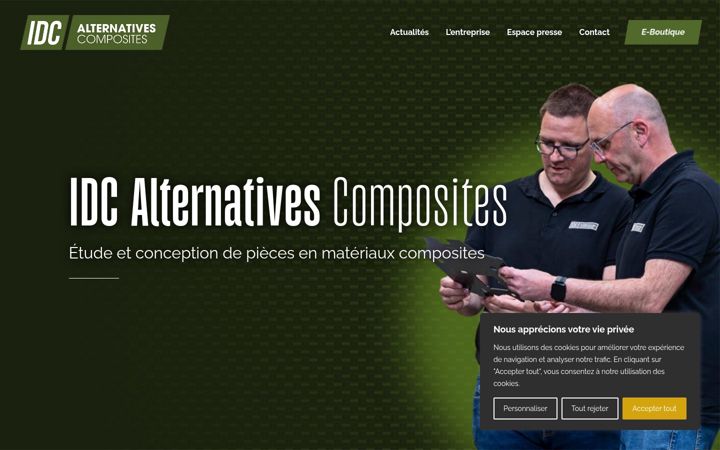 Screenshot of idcomposites.fr