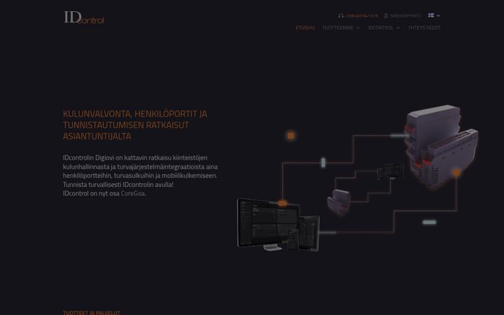Screenshot of idcontrol.fi
