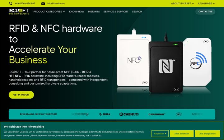 Screenshot of idcraft.com