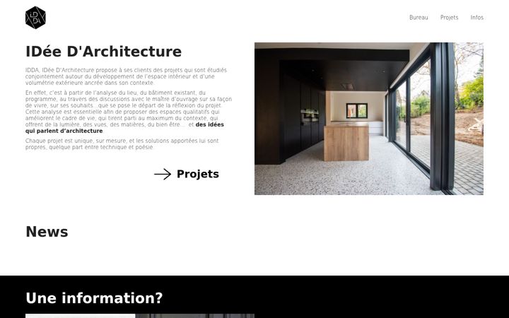 Screenshot of idda.be