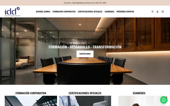 Screenshot of iddconsultoria.com